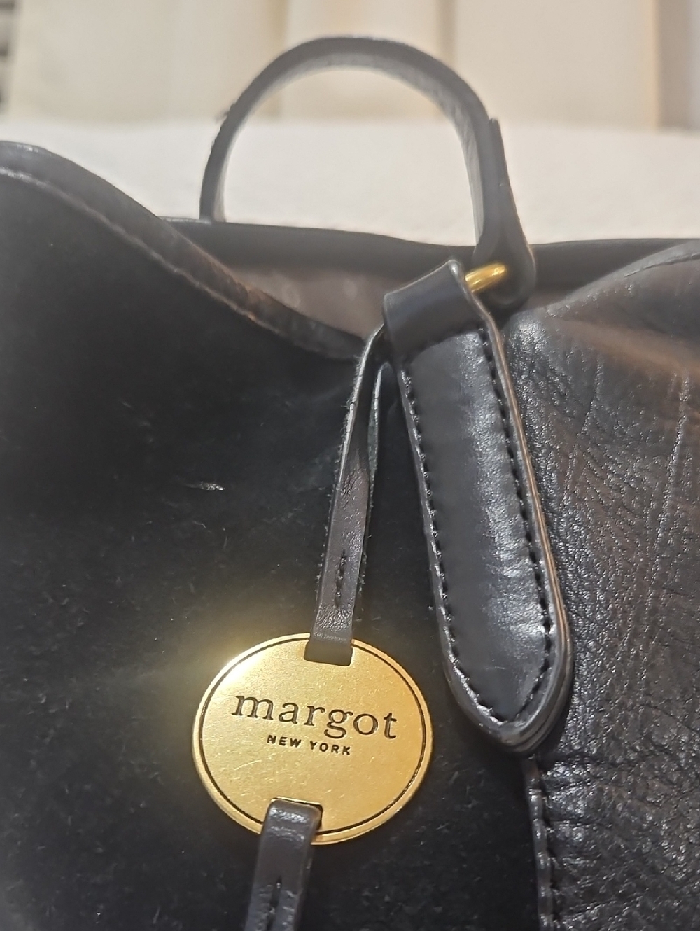 Margot New York Buttery Soft Leather & Suede Handbag Shoulder tote